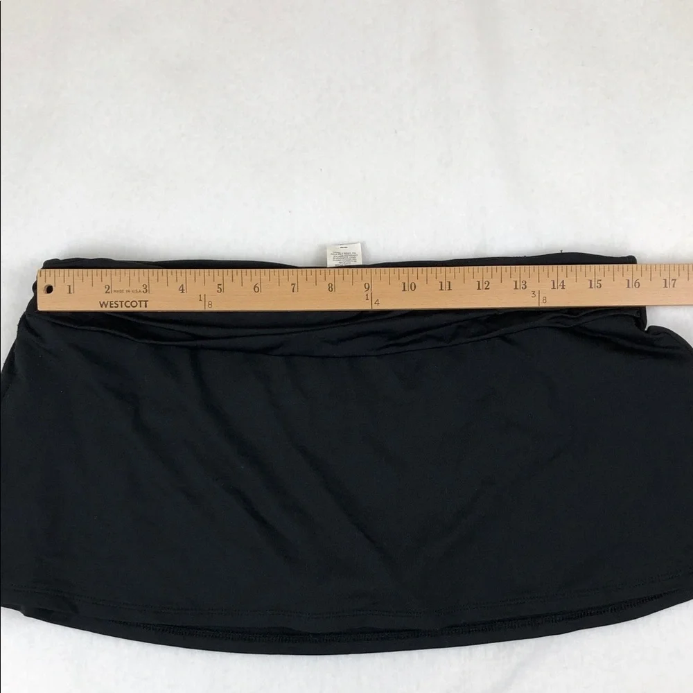 Chaps Black Swim Skirt Sz 10 (S2)